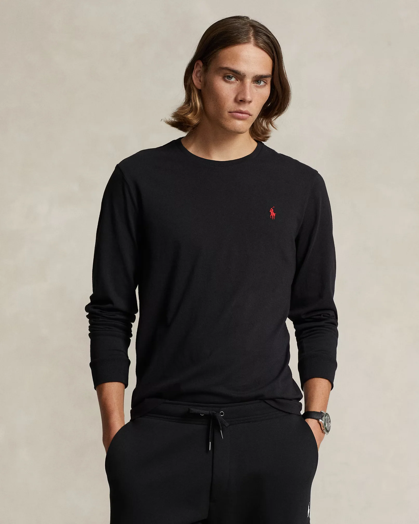Camiseta Manga Larga Negro