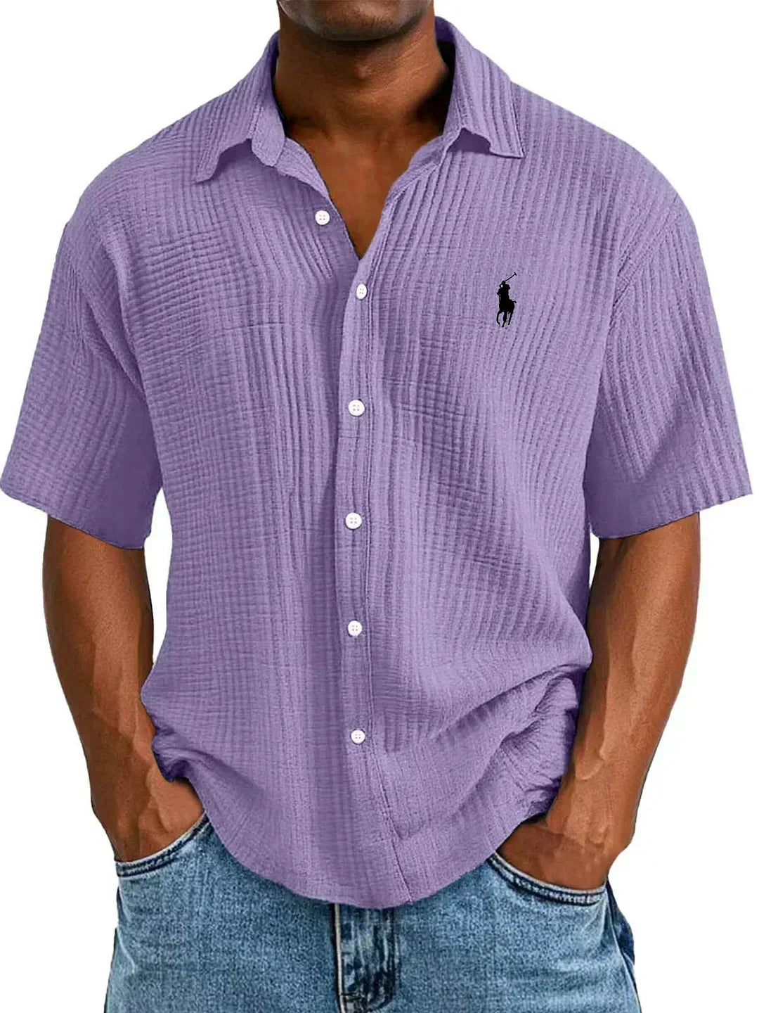 Camisa manga corta Oxford