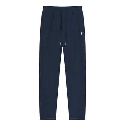 Pantalones deportivos de lujo RL de algodón puro y lino.