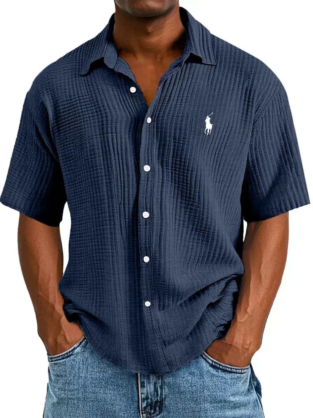 Camisa manga corta Oxford