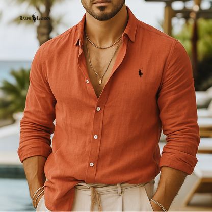Camisa de lino Classic Fit