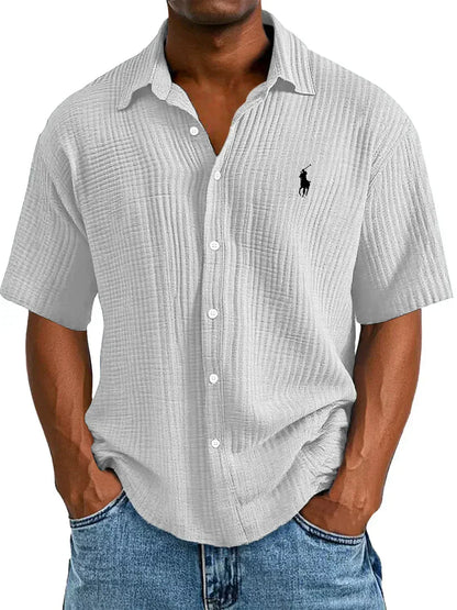 Camisa manga corta Oxford