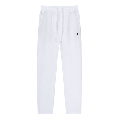 Pantalones deportivos de lujo RL de algodón puro y lino.