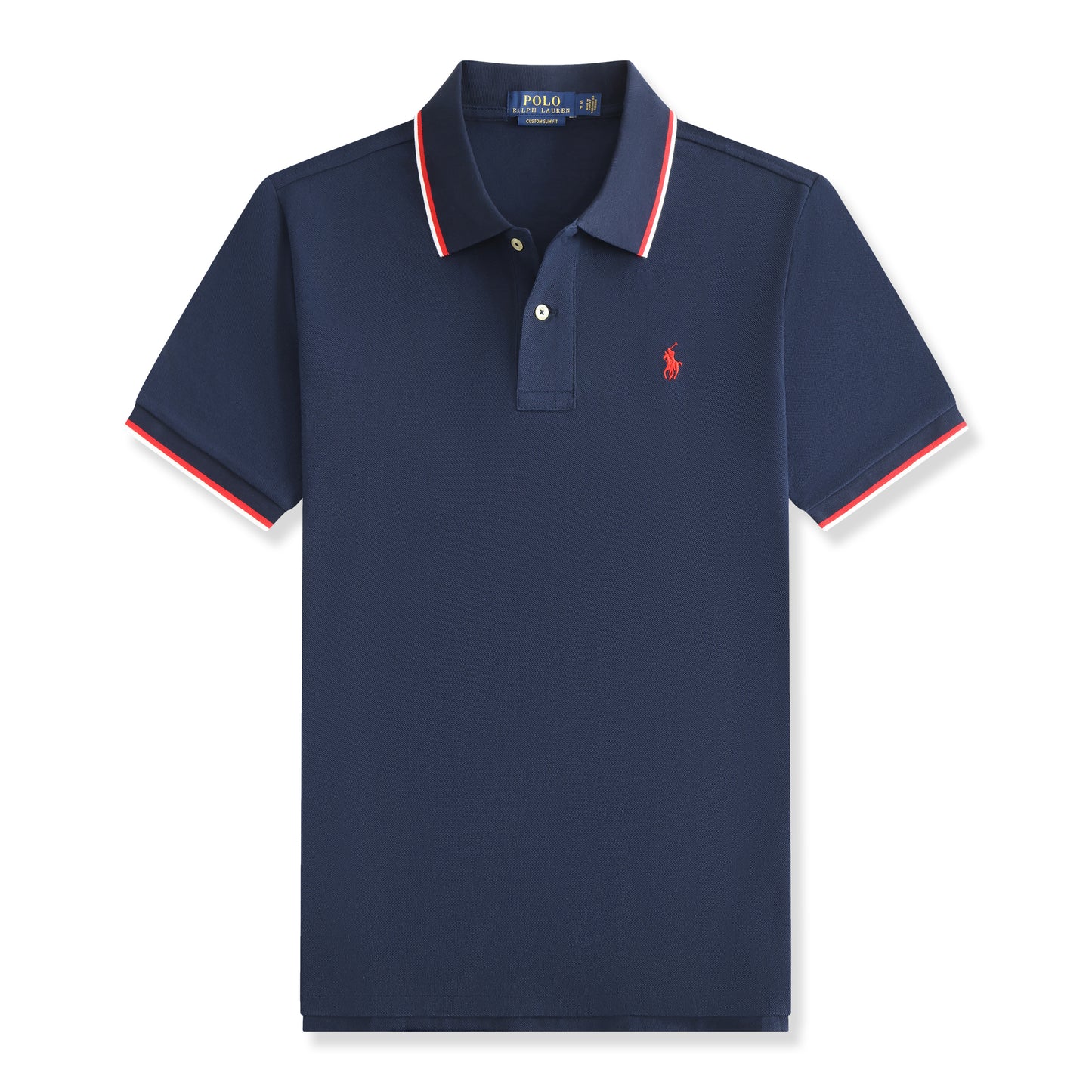 Polera de piqué Custom Slim Fit colores
