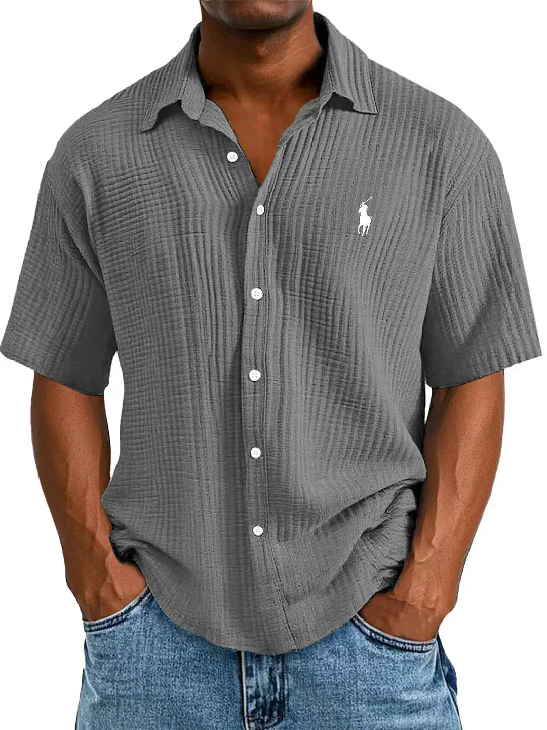 Camisa manga corta Oxford