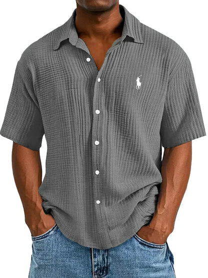 Camisa manga corta Oxford