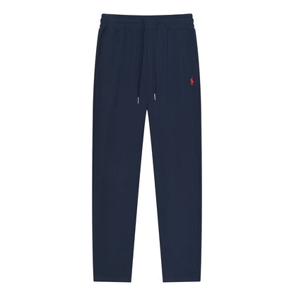 Pantalones deportivos de lujo RL de algodón puro y lino.