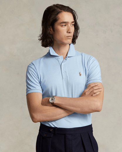 Polera Algodón suave Azul claro