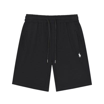 Pantalones cortos deportivos de lujo RL de algodón y lino puro