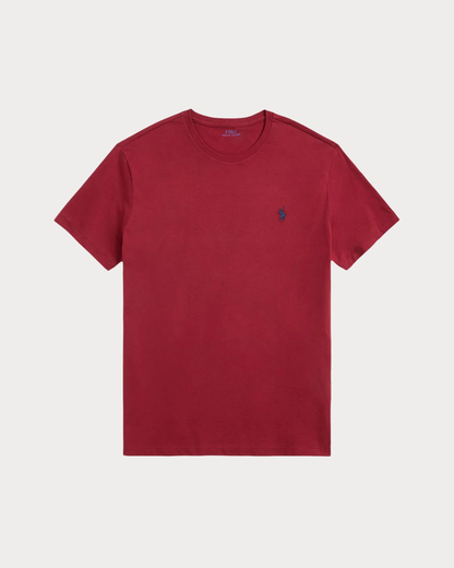 Camiseta de punto Classic Fit Burdeo