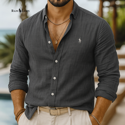 Camisa de lino Classic Fit