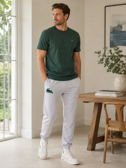 Pantalón jogger de polar gris
