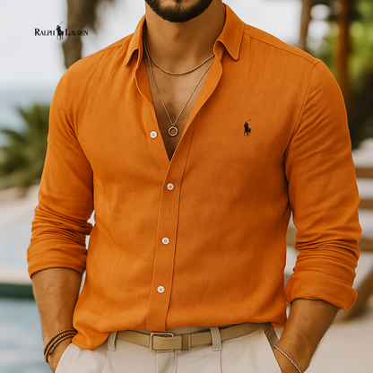Camisa de lino Classic Fit