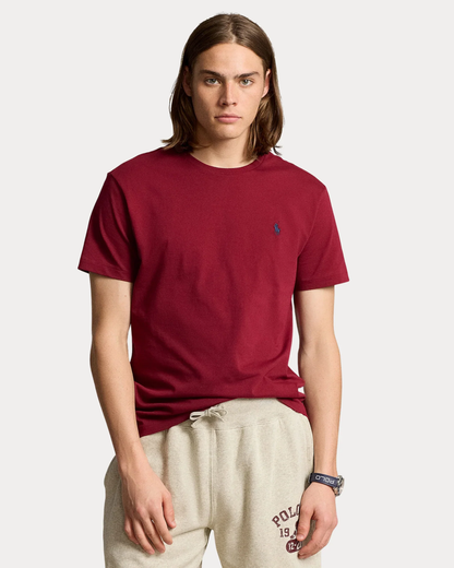 Camiseta de punto Classic Fit Burdeo