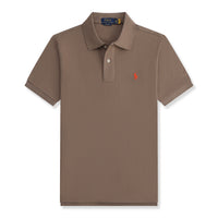 Marrón etiqueta naranja