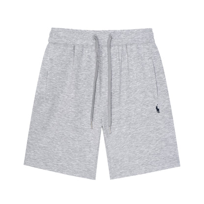 Pantalones cortos deportivos de lujo RL de algodón y lino puro