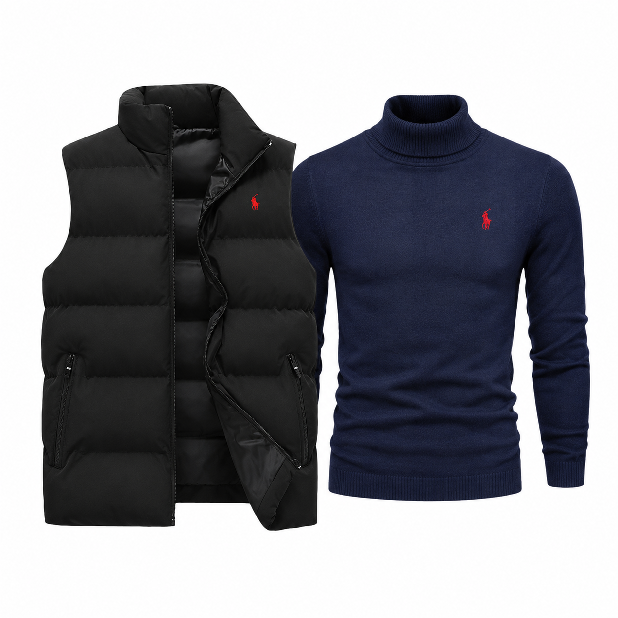 Set de lujo cárdigan y exclusivo suéter