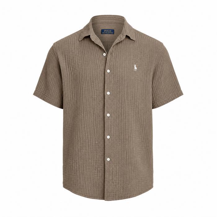 Camisa manga corta Oxford
