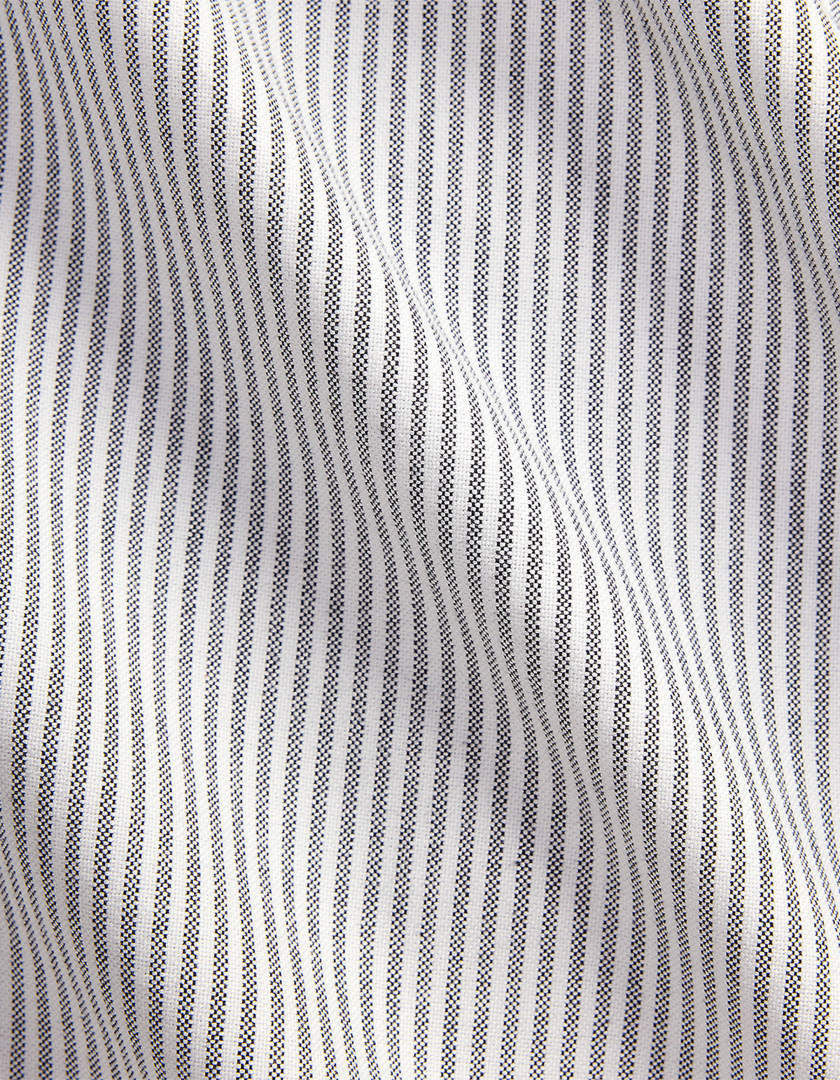 Camisa Oxford a rayas gris y blanco