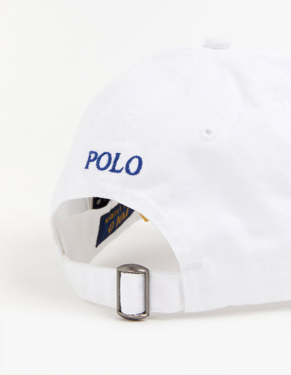Jockey de algodón blanco y azul