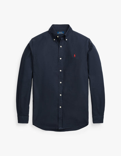 Camisa Oxford azul marino
