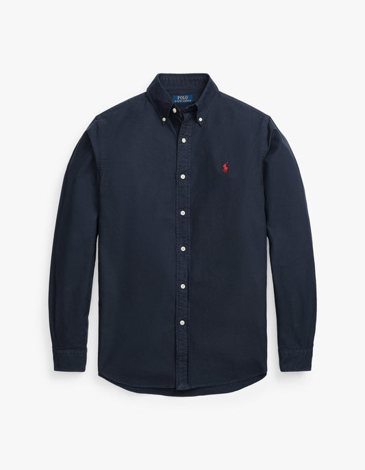 Camisa Oxford azul marino