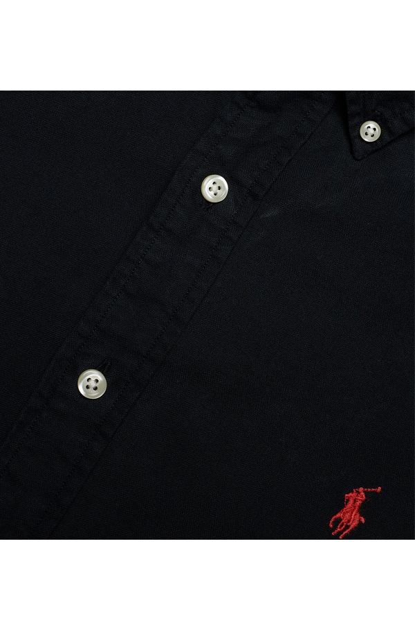 Camisa Oxford corte regular negra