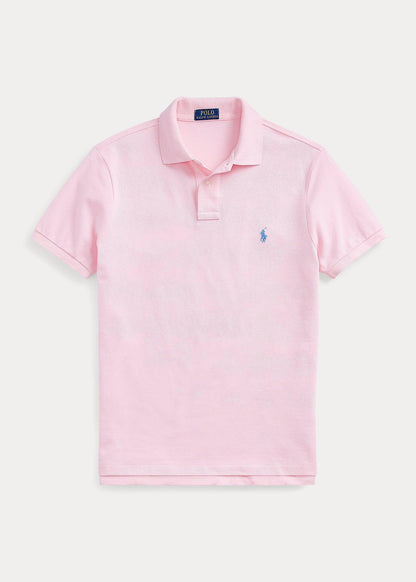 Polera Polo piqué rosa caramelo