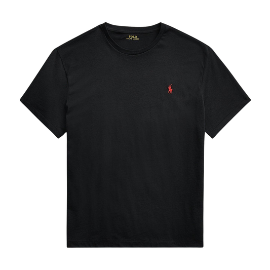 Camiseta de punto Classic Fit Negra