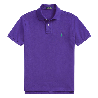 Polera Polo piqué morado