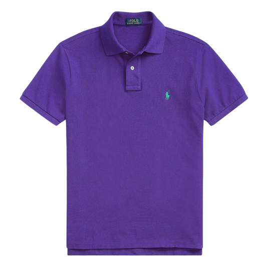 Polera Polo piqué morado