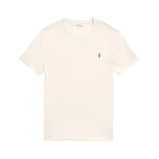 Camiseta de punto Classic Fit Crema