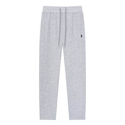 Pantalones deportivos de lujo RL de algodón puro y lino.