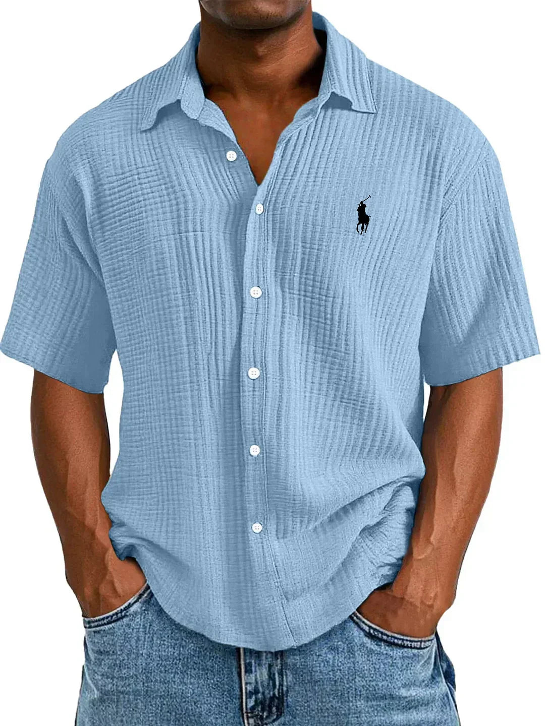 Camisa manga corta Oxford