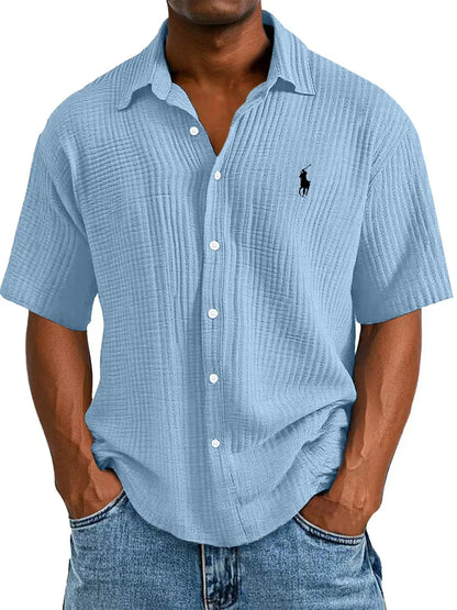 Camisa manga corta Oxford