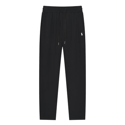 Pantalones deportivos de lujo RL de algodón puro y lino.