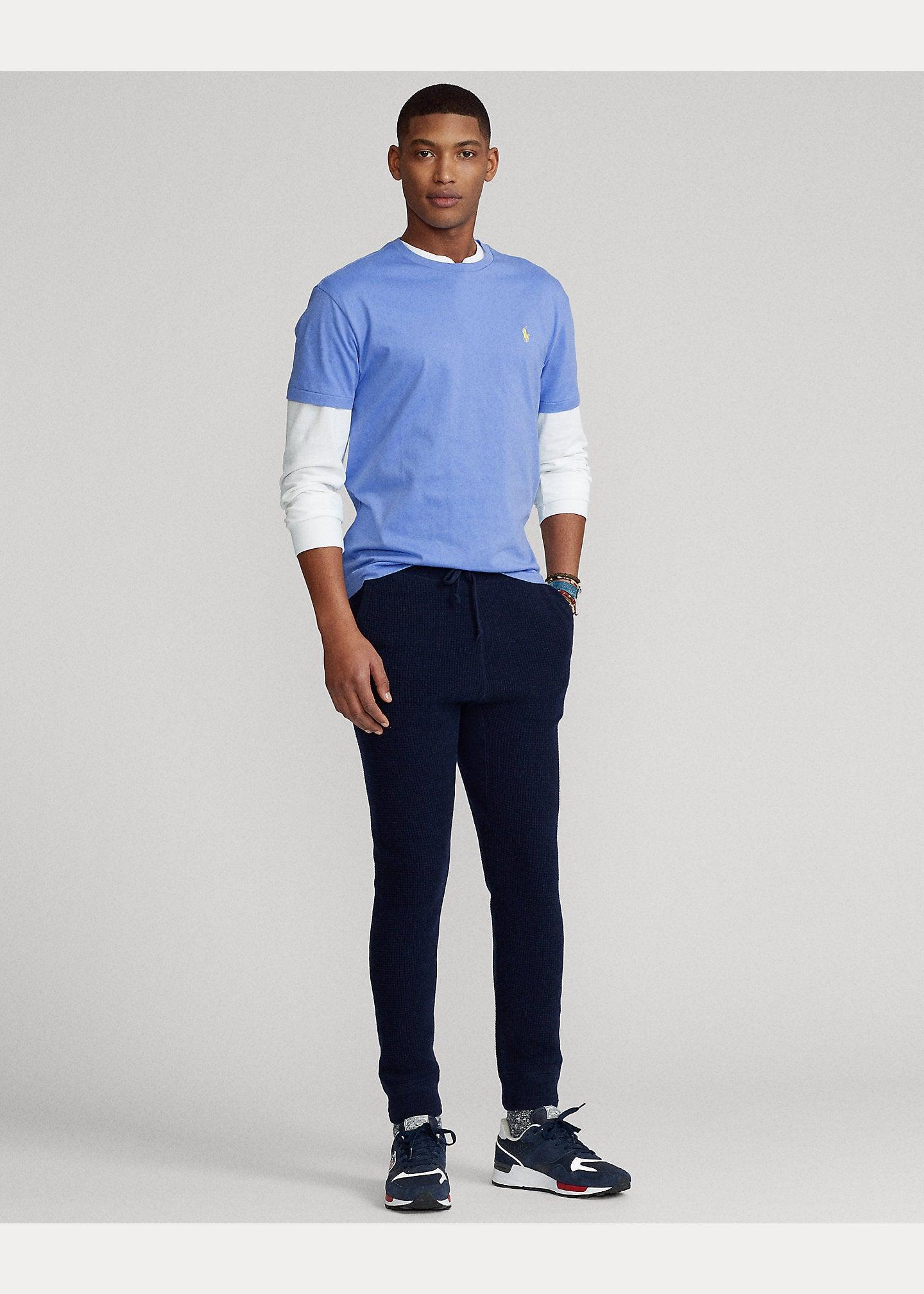 Camiseta de punto Classic Fit Azul cielo