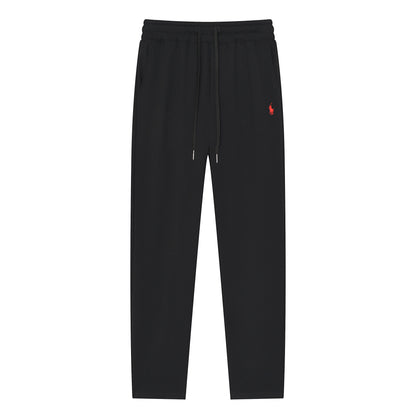 Pantalones deportivos de lujo RL de algodón puro y lino.