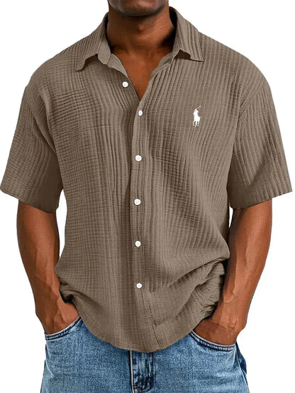 Camisa manga corta Oxford