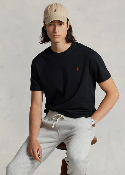 Camiseta de punto Classic Fit Negra