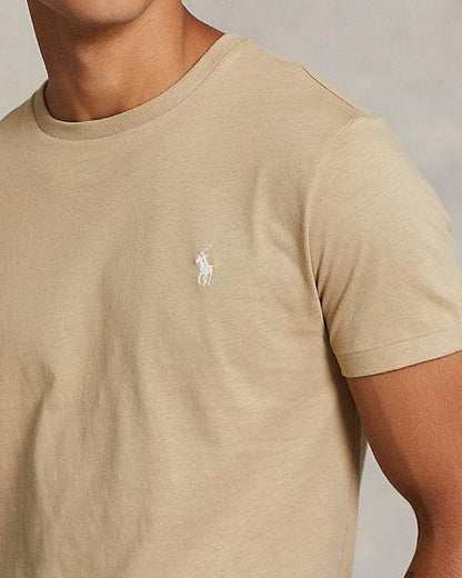 Camiseta de punto Classic Fit Beige
