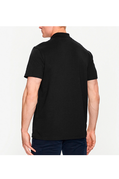 Polo de algodón negro
