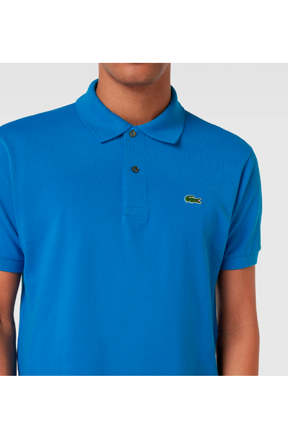 Polo de piqué clásico azul pálido