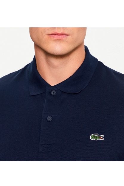 Polo de algodón azul marino
