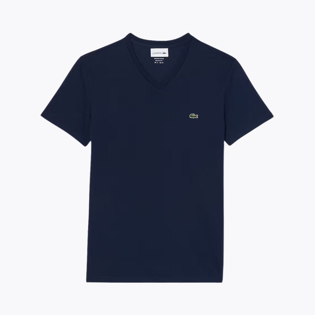 Polera liviana de algodón cuello en V