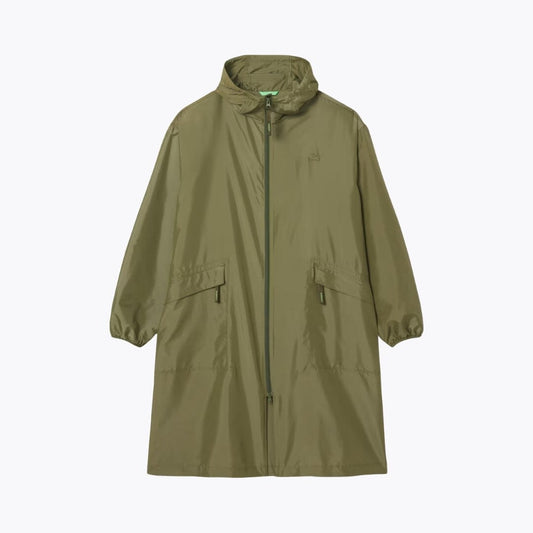 Parka larga plegable impermeable