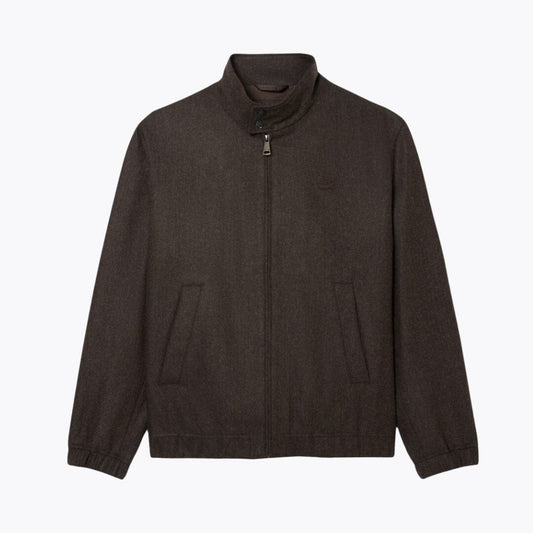 Chaqueta de lana con cierre