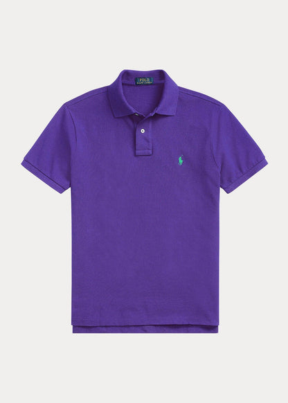 Polera Polo piqué morado