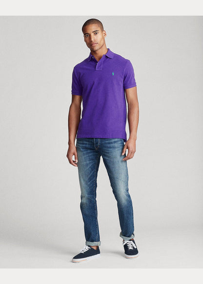Polera Polo piqué morado