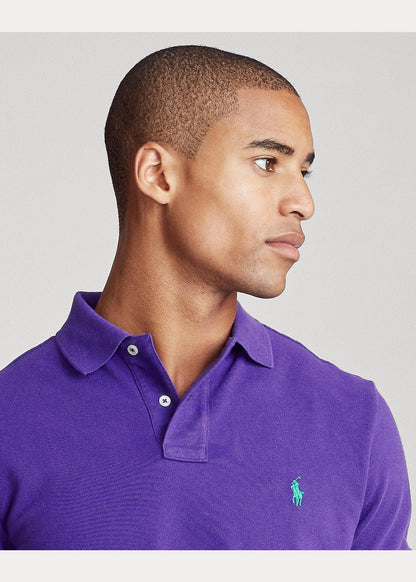 Polera Polo piqué morado